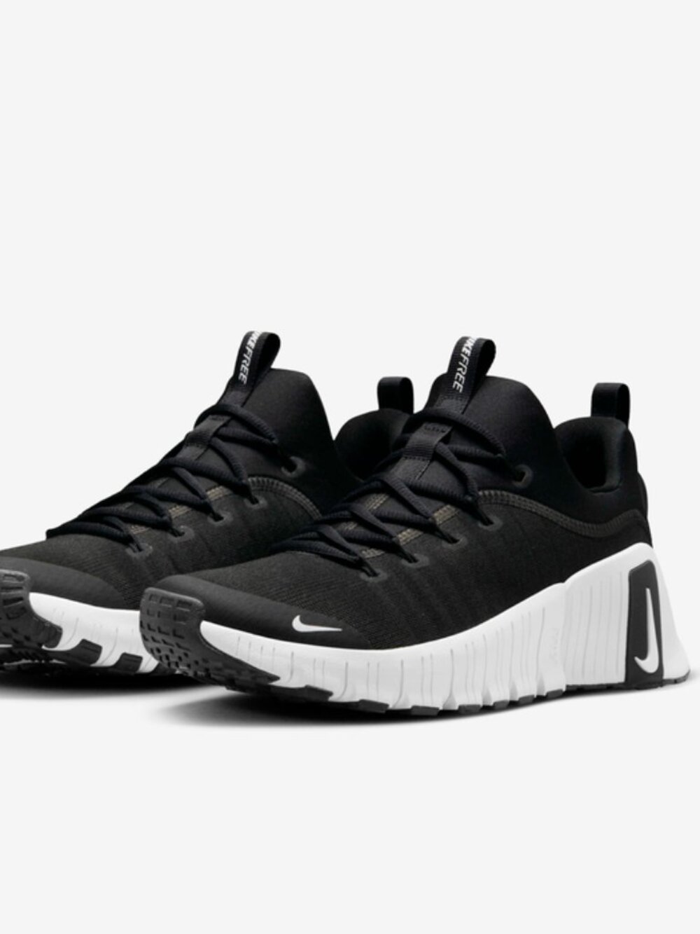 Nike Free Metcon 6 Men's Black White Low Top Workout Training Shoes Size US 9.5